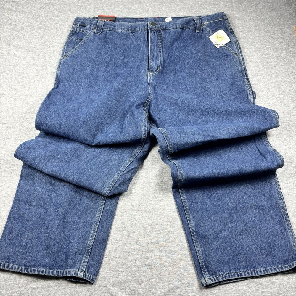 Craftsman Carpenter Jeans Mens Size 42X30 Blue Denim NWT Vintage Heavy Duty